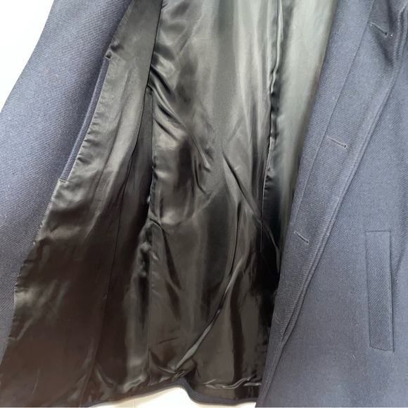 Theory Belvin Coat in Wool-Blend Melton Eclipse Blue XL - Picture 9 of 10